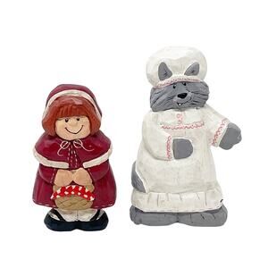 Vintage Midwest of Cannon Falls Little Red Riding Hood and Bad Wolf Figurine